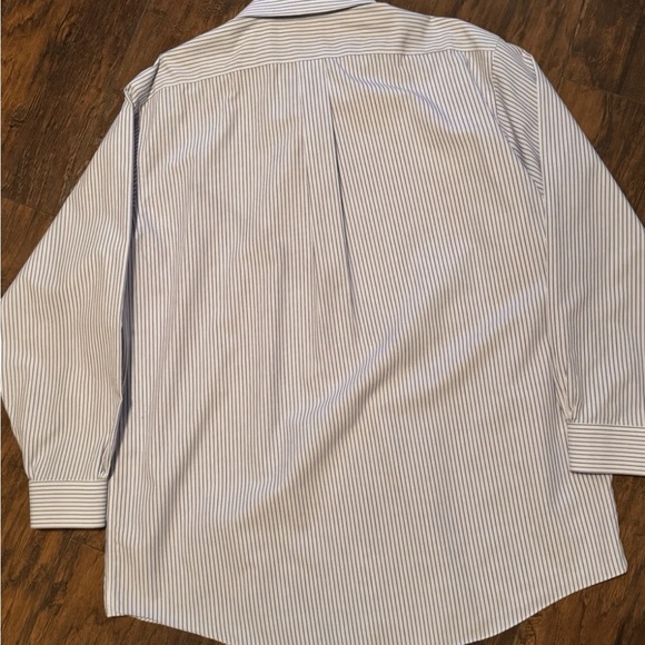 Brooks Brothers Men's Shirt 17.5 17 1/2 34 Long Sleeve Purple Striped Madison - Picture 15 of 16